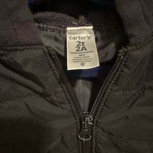 Carters Boy Thin Puffer Jacket, 2T, Black